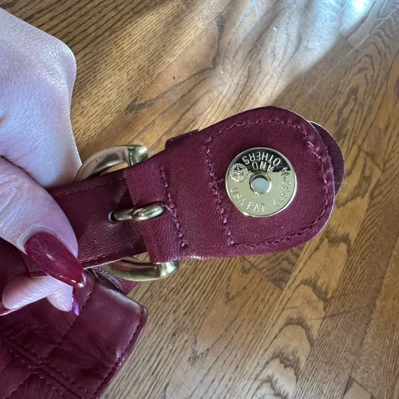 👜COACH: Burgundy vintage, Legacy belted SoHo crossbody bucket bag, #4156. - Picture 6 of 15